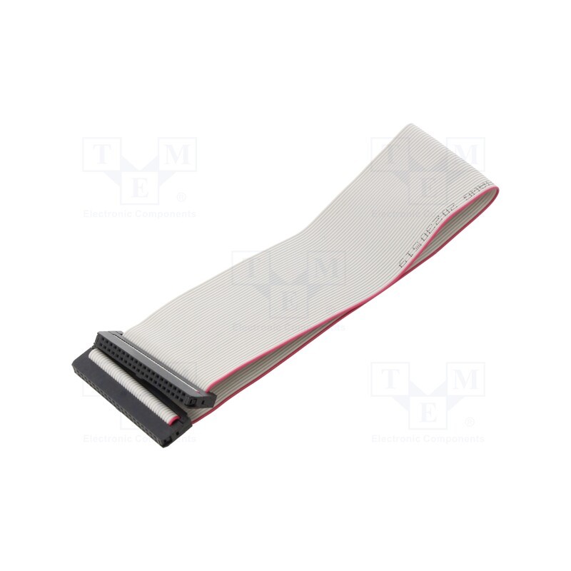 10 pcs : DS1052-01-402B2MA203001 - Ribbon cable with IDC connectors, Cable ph: 1mm, 0.3m, 40x28AWG