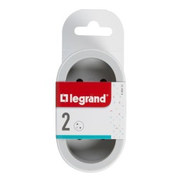 1 pcs - Legrand French / German Multi Outlet Plug, 16A, Plug-In