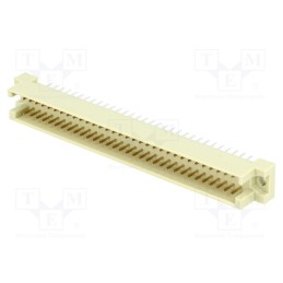 10 pcs : ZDIN-CM-64P - Socket, DIN 41612, type C, male, PIN: 64, a+c, THT, straight, L4mm