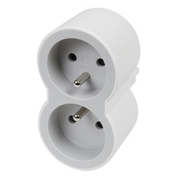 1 pcs - Legrand French / German Multi Outlet Plug, 16A, Plug-In