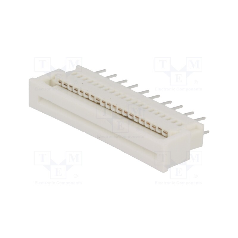 10 pcs : ZIF-20 - Connector: FFC/FPC, straight, PIN: 20, ZIF, THT, Cable ph: 1.25mm