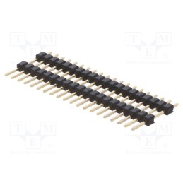10 pcs : ZL2019-20 - Pin header, pin strips, male, PIN: 20, double deck, straight, THT