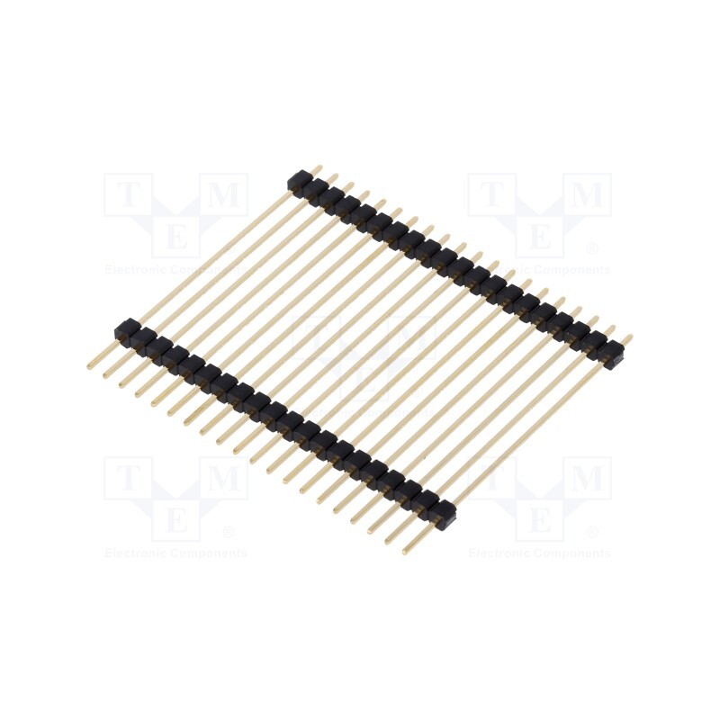 10 pcs : ZL2045-20 - Pin header, pin strips, male, PIN: 20, double deck, straight, THT