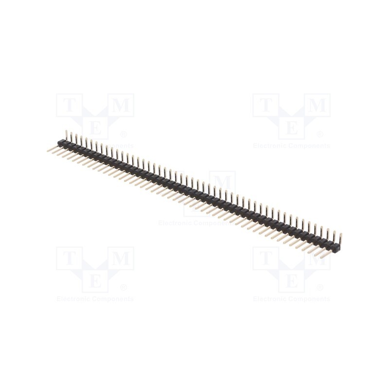 10 pcs : ZL211-50KG - Pin header, pin strips, male, PIN: 50, angled 90°, 2.54mm, THT, 1x50