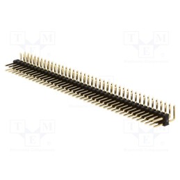 10 pcs : ZL212-80KG - Pin header, pin strips, male, PIN: 80, angled 90°, 2.54mm, THT, 2x40