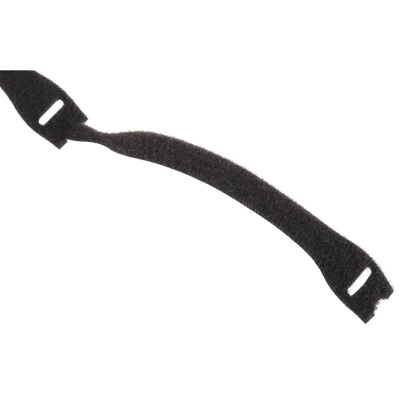 1 Bag of 25 - RS PRO Cable Tie, Hook and Loop, 150mm x 20 mm, Black Fabric