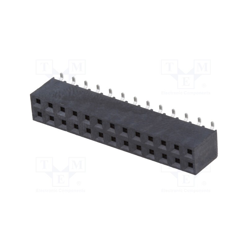 10 pcs : ZL264-26DG - Socket, pin strips, female, PIN: 26, vertical, 2.54mm, SMT, 2x13