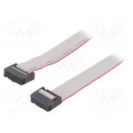 10 pcs : DS1052-122B2MA203001 - Ribbon cable with IDC connectors, Cable ph: 1.27mm, 0.3m
