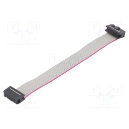 10 pcs : DS1052-122B2NA201501 - Ribbon cable with IDC connectors, Cable ph: 1.27mm, 0.15m