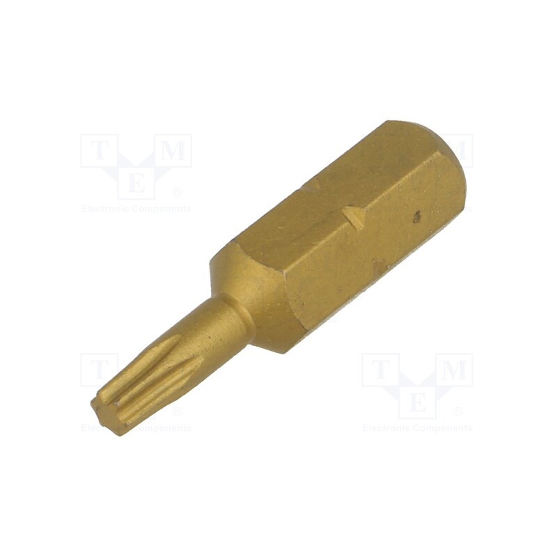 10 pcs : T4557TIN 10 - Screwdriver bit, Torx®, TX10, Overall len: 25mm