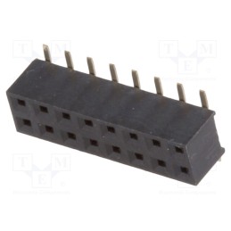 10 pcs : ZL266-16DG - Socket, pin strips, female, PIN: 16, vertical, 2mm, SMT, 2x8