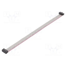 10 pcs : DS1052-122B2NA203001 - Ribbon cable with IDC connectors, Cable ph: 1.27mm, 0.3m