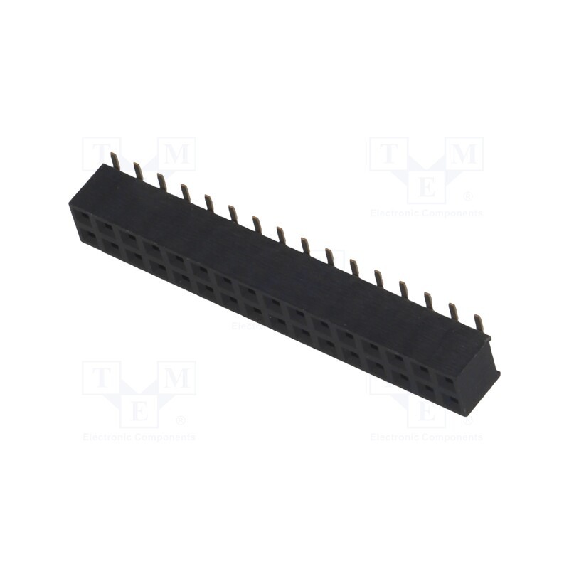 10 pcs : ZL266-32DG - Socket, pin strips, female, PIN: 32, vertical, 2mm, SMT, 2x16