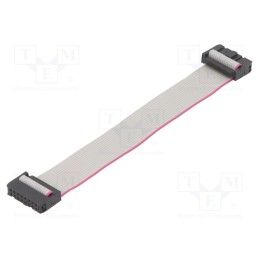 10 pcs : DS1052-162B2MA201501 - Ribbon cable with IDC connectors, Cable ph: 1.27mm, 0.15m