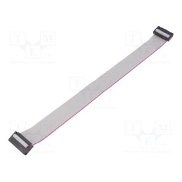 10 pcs : DS1052-202B2MA203001 - Ribbon cable with IDC connectors, Cable ph: 1.27mm, 0.3m