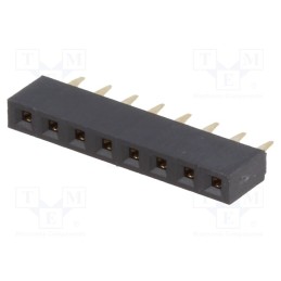 10 pcs : ZL305-08 - Socket, pin strips, female, PIN: 8, straight, 2.54mm, THT, 1x8, L3mm