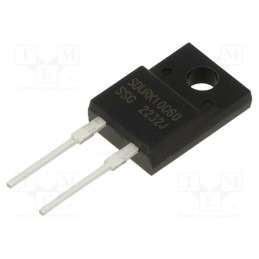 10 pcs : SDURK10Q60 - Diode: rectifying, THT, 600V, 10A, , TO220FP-2, Ufmax: 2.3V, 25ns