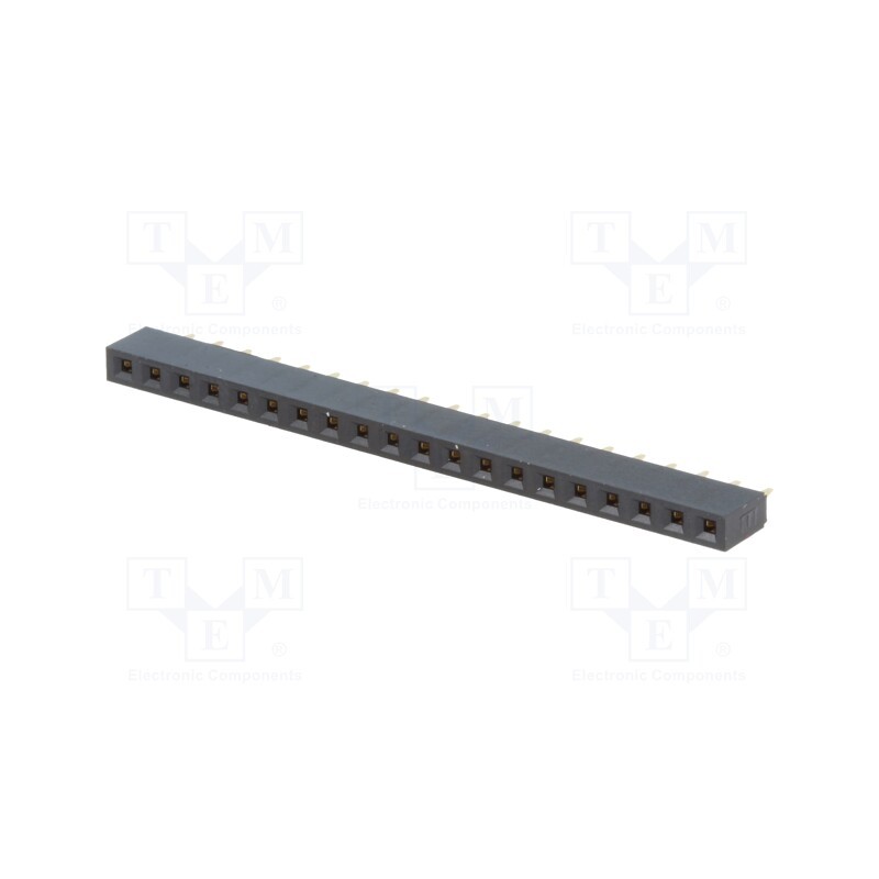 10 pcs : ZL305-20 - Socket, pin strips, female, PIN: 20, straight, 2.54mm, THT, 1x20