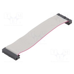 10 pcs : DS1052-242B2NA201501 - Ribbon cable with IDC connectors, Cable ph: 1.27mm, 0.15m
