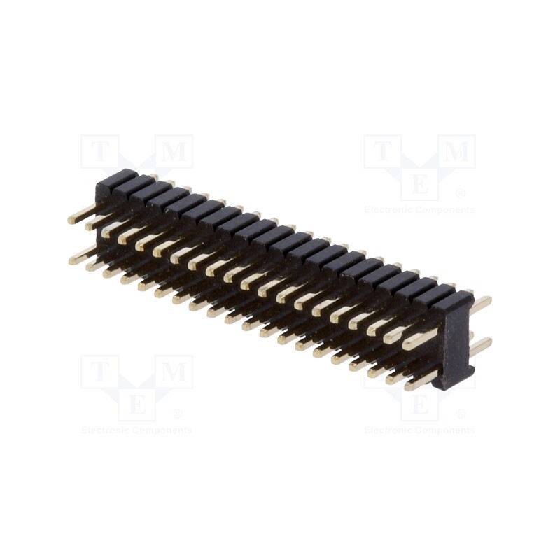 10 pcs : ZL311-2X20P - Pin header, pin strips, male, PIN: 40, straight, 1.27mm, THT, 2x20