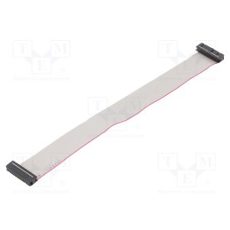 10 pcs : DS1052-242B2NA203001 - Ribbon cable with IDC connectors, Cable ph: 1.27mm, 0.3m