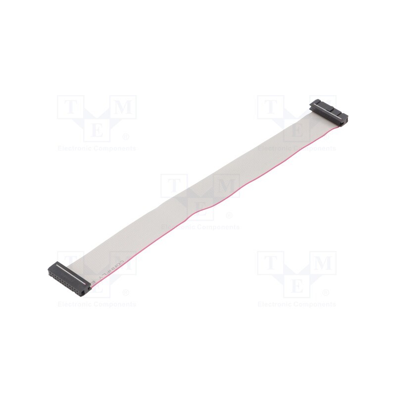 10 pcs : DS1052-242B2NA203001 - Ribbon cable with IDC connectors, Cable ph: 1.27mm, 0.3m
