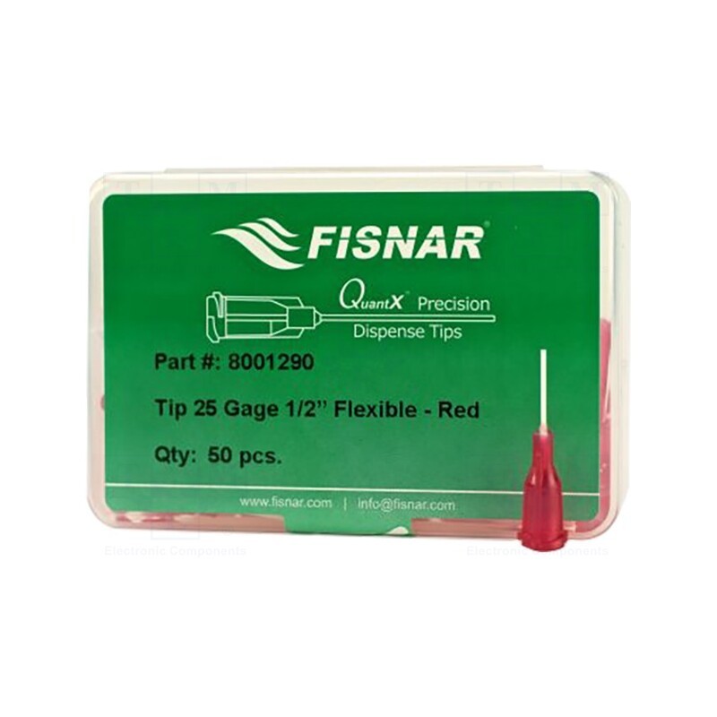 20 pcs : 8001290 - Needle: plastic flexible, 0.5', Size: 25, straight, 0.25mm