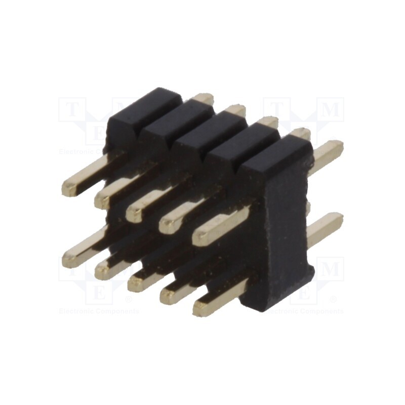 10 pcs : ZL311-2X5P - Pin header, pin strips, male, PIN: 10, straight, 1.27mm, THT, 2x5