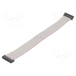 10 pcs : DS1052-262B2MA203001 - Ribbon cable with IDC connectors, Cable ph: 1.27mm, 0.3m