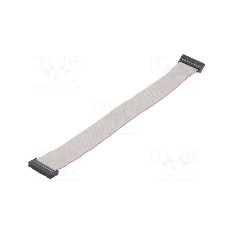 10 pcs : DS1052-262B2MA203001 - Ribbon cable with IDC connectors, Cable ph: 1.27mm, 0.3m