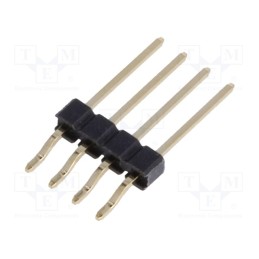 20 pcs : ZL315-4SGH - Pin header, pin strips, male, PIN: 4, horizontal, 2.54mm, SMT, 1x4