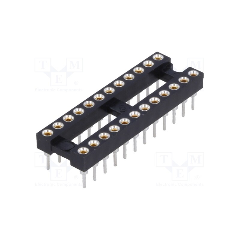 10 pcs : DS1001-01-24BT1NSF6S-JKB - Socket: integrated circuits, DIP24, Pitch: 2.54mm, precision, THT