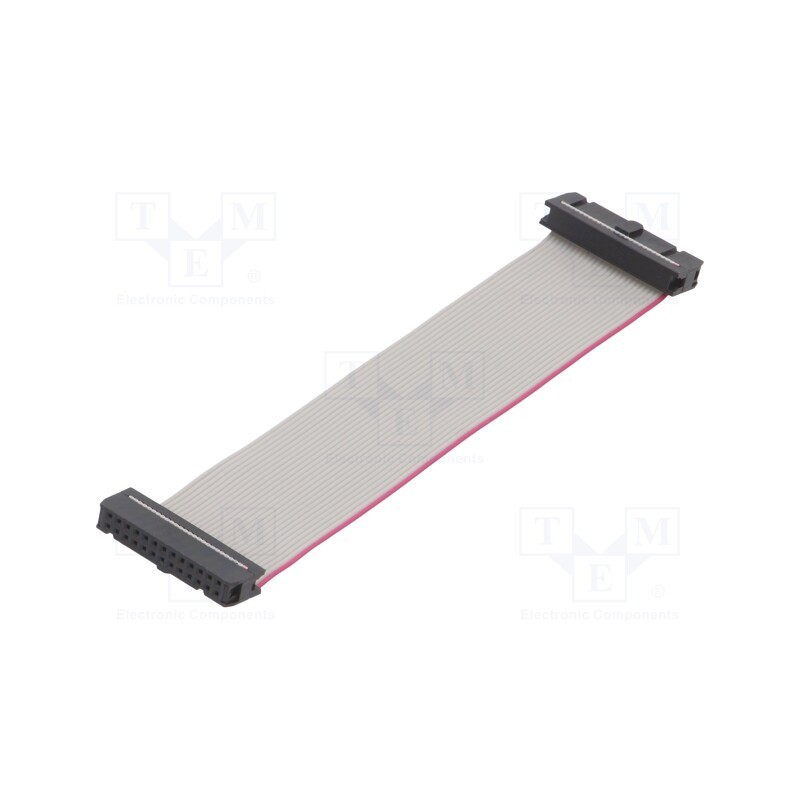 10 pcs : DS1052-262B2NA201501 - Ribbon cable with IDC connectors, Cable ph: 1.27mm, 0.15m