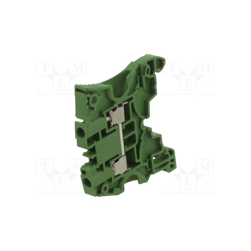 10 pcs : ZS4-GN 1SNK505061R0000 - Splice terminal: rail, 0.2÷4mm2, ways: 1, terminals: 2, green, SNK