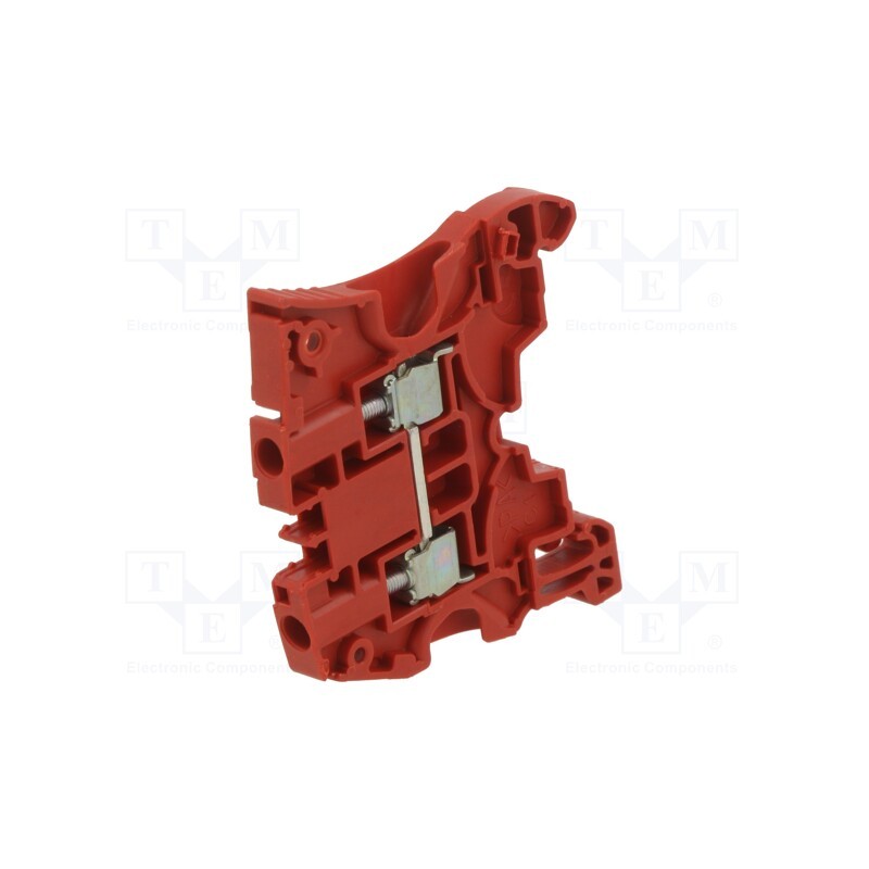 10 pcs : ZS4-RD 1SNK505062R0000 - Splice terminal: rail, 0.2÷4mm2, ways: 1, terminals: 2, red, SNK