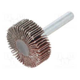 10 pcs : RG.037 - Wheel, Granularity: 80, Mounting: rod 6mm, with lever, Ø30x10mm