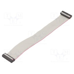 10 pcs : DS1052-302B2MA203001 - Ribbon cable with IDC connectors, Cable ph: 1.27mm, 0.3m