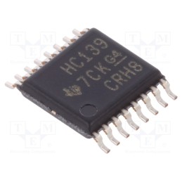 10 pcs : SN74HC139PW - IC: digital, 2 to 4 line,decoder,demultiplexer, Ch: 2, SMD, 2÷6VDC