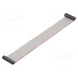 10 pcs : DS1052-302B2NA203001 - Ribbon cable with IDC connectors, Cable ph: 1.27mm, 0.3m