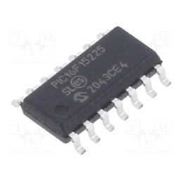 10 pcs : PIC16F15225-I/SL - IC: PIC microcontroller, 14kB, 32MHz, 1.8÷5.5VDC, SMD, SO14, PIC16