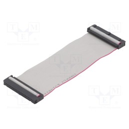 10 pcs : DS1052-402B2MA201501 - Ribbon cable with IDC connectors, Cable ph: 1.27mm, 0.15m
