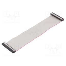 10 pcs : DS1052-502B2MA203001 - Ribbon cable with IDC connectors, Cable ph: 1.27mm, 0.3m