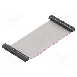 10 pcs : DS1052-502B2NA201501 - Ribbon cable with IDC connectors, Cable ph: 1.27mm, 0.15m