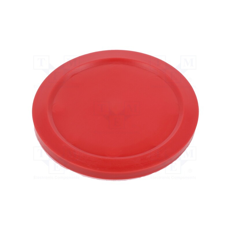 20 pcs : EA6C - Top cartridge cap, red, push-in, for dispensing cartridges