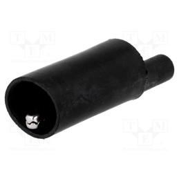 10 pcs : 5030-SW - Crocodile clip, 10A, black, 4mm