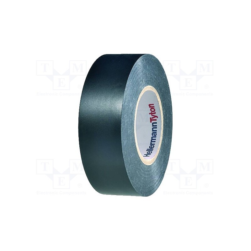 10 rol : 710-00126 HELATAPE FLEX15 - Tape: electrical insulating, W: 19mm, L: 20m, Thk: 150um, black, 220%