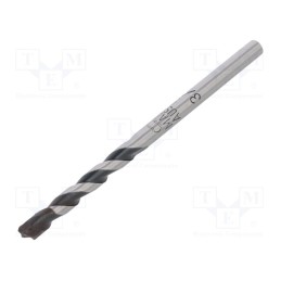 10 pcs : 18800500100 - Drill bit, for concrete, Ø: 5mm, Ø: 3/16', L: 85mm, metal, blister