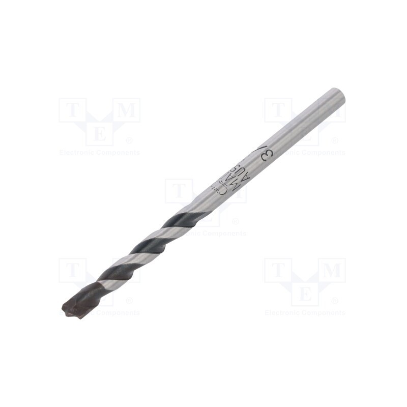 10 pcs : 18800500100 - Drill bit, for concrete, Ø: 5mm, Ø: 3/16', L: 85mm, metal, blister