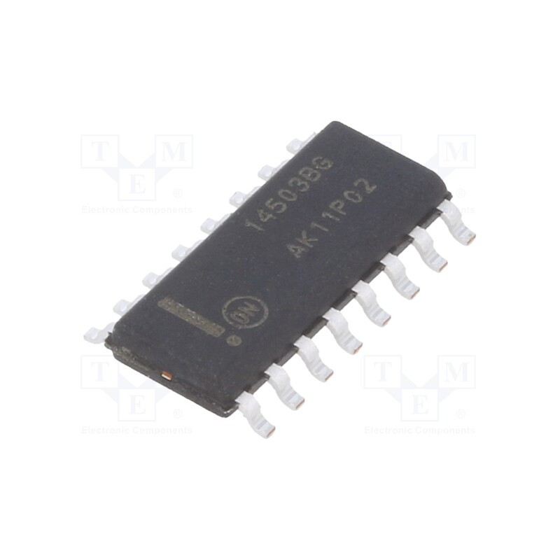 10 pcs : MC14503BDG - IC: digital, 3-state,buffer,hex, Ch: 6, IN: 1, CMOS, SMD, SOIC16,