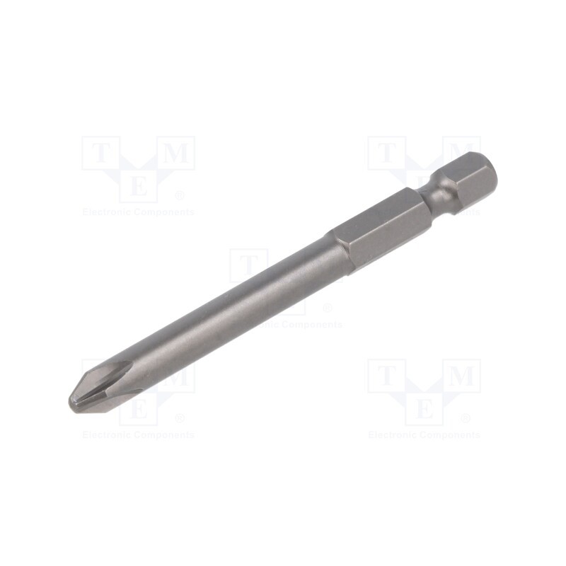 10 pcs : 032 027 10 - Screwdriver bit, Phillips, PH2, Overall len: 70mm
